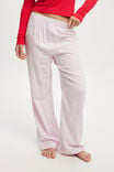 Flannel Boyfriend Boxer Pant, PINK PINSTRIPE - alternate image 2