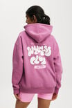 Plush Premium Graphic Hoodie, RED VIOLET/WELLNESS CLUB WHITE - alternate image 3