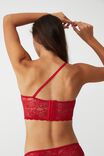 Ultimate Comfort Lace Push Up Bustier, LUCKY RED