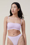 Seamless Gathered Padded Bandeau, ORCHID BLOOM - alternate image 4