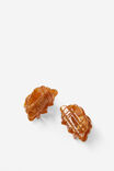 Brunch Club Hair Clips 2Pk, CARAMEL - example image 1