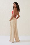 Relaxed Pocket Beach Pant, NATURAL/WHITE BLANKET STITCH - alternate image 3