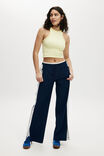 On Track Stretch Pant Asia Fit, DARK WATER/WHITE - alternate image 2