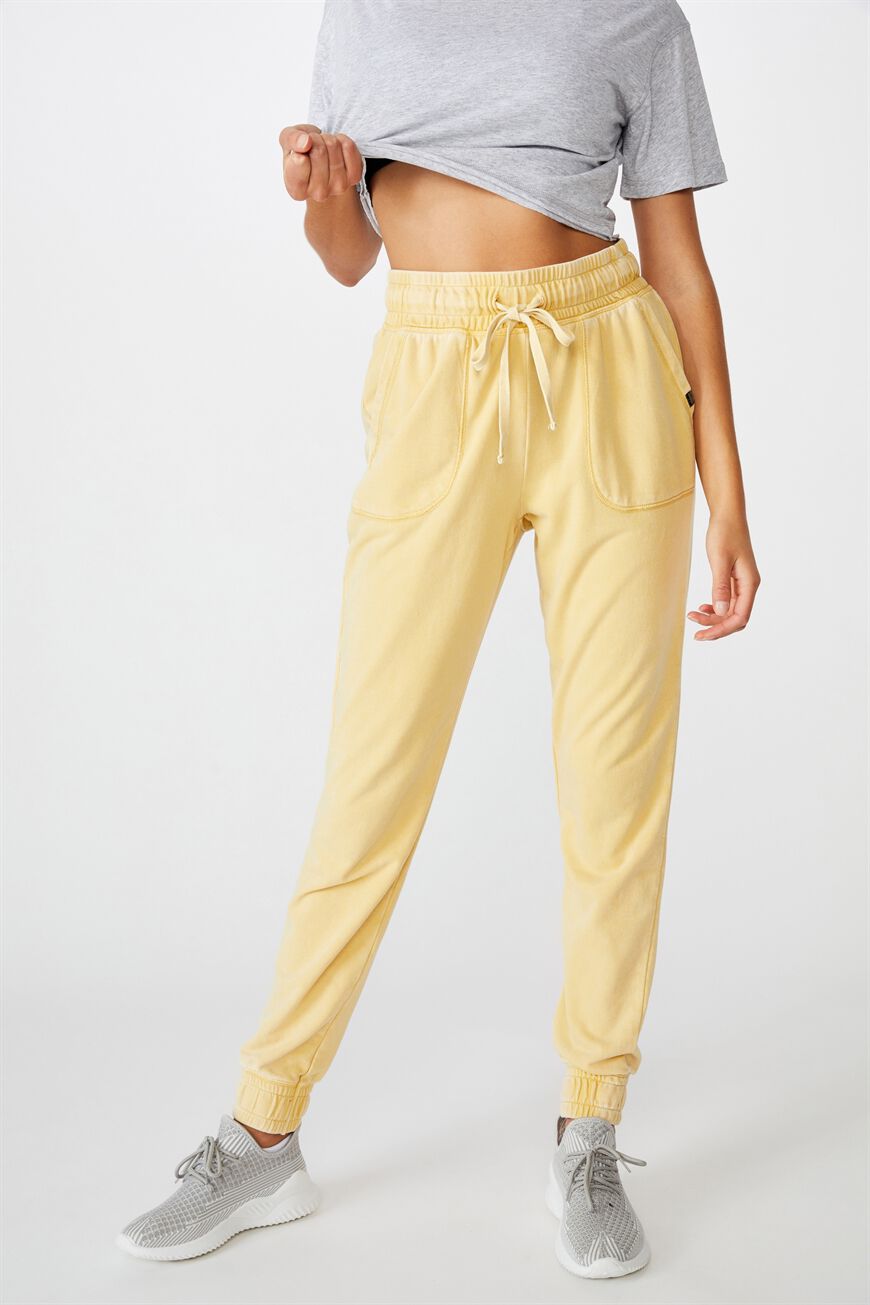 yellow sweatpants womens