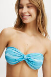 Bow Front Bikini Top, WATERCOLOUR BLUES - alternate image 2