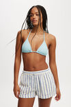 The Essential Beach Short Asia Fit, BLUE/NATURAL STRIPE - alternate image 4