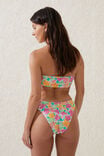 Refined High Side Brazilian Bikini Bottom, CELESTE FLORAL/WHITE - alternate image 3