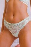 Butterfly Lace Thong Brief, SPEARMINT - alternate image 2