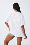Oversized Dance T-Shirt, WHITE/BLACK PINK LCN