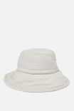 Reversible Sherpa Bucket Hat, SEPIA