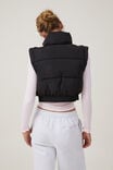 Jaqueta - The Mother Puffer Panelled Crop Vest, BLACK - vista alternativa 3