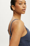 Dreamy Soft Triangle Babydoll Cami, STEELY BLUE - example image 2