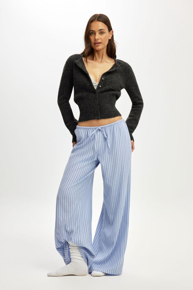 Fluffy Fitted Knit Cardi, BLACK MARLE