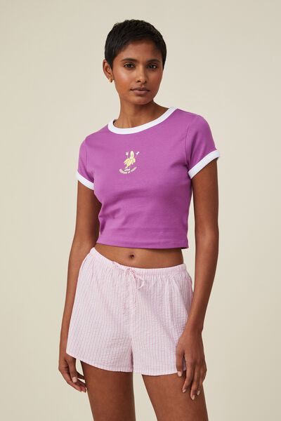 Graphic Baby Sleep Ringer T-Shirt, BANANA KEEPING IT PEEL SCRATCH + SNIFF