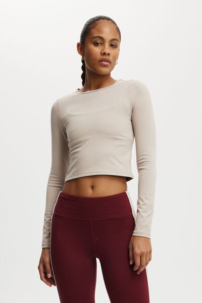 Ultra Soft Fitted Long Sleeve Top, ALLSPICE