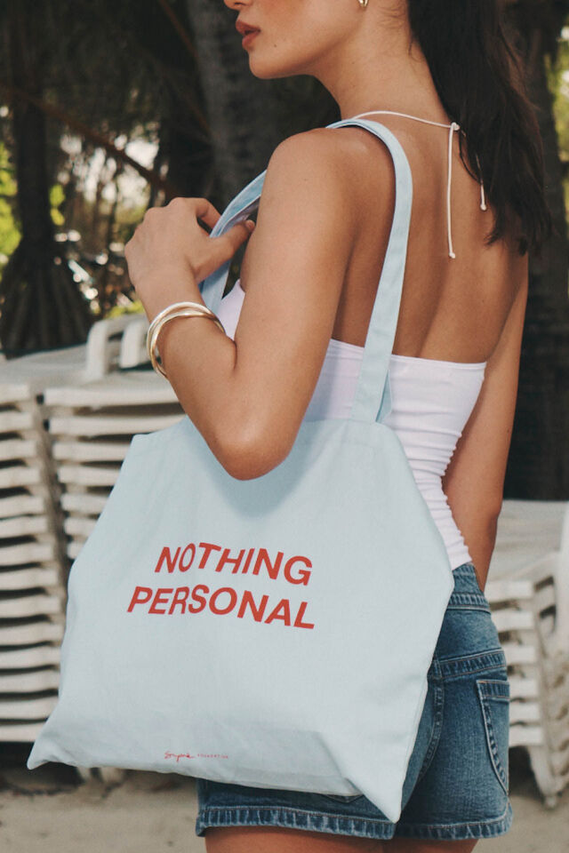 Supre Foundation Square Tote, NOTHING PERSONAL / NANTUCKET BREEZE