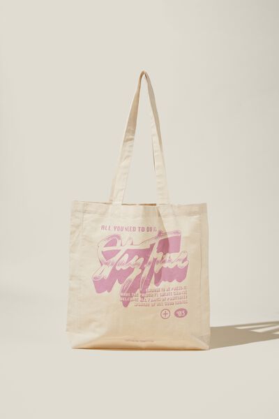 Foundation Factorie Organic Tote Bag, STAY TRUE