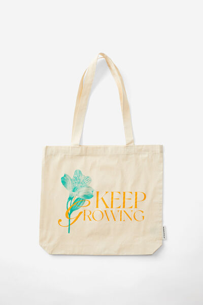 Foundation Factorie Tote Bag, KEEP GROWING
