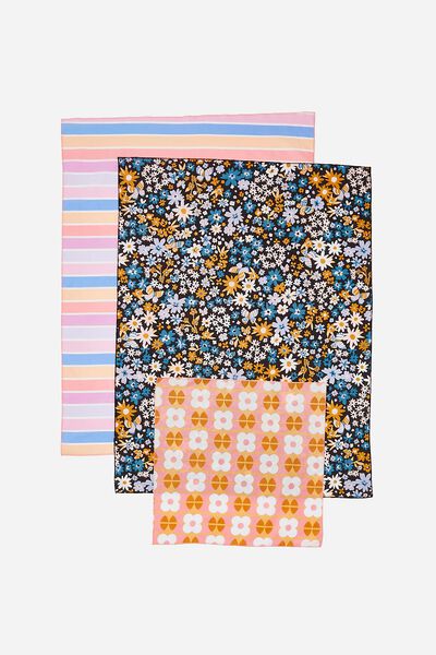 Foundation Kids Fabric Gift Wrap Set, GEO FLORAL