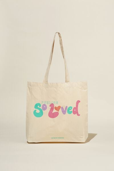 Foundation Body Recycled Tote Bag, SO LOVED