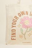 Foundation Body Recycled Tote Bag, INNER PEACE - alternate image 3