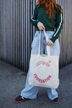Foundation Adults Tote Bag, COF LOGO PALE PINK & RED - alternate image 1