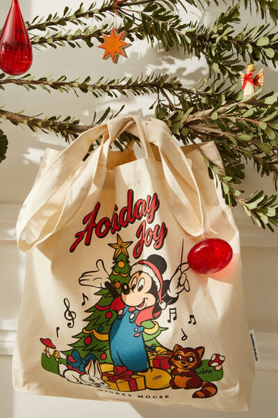 Foundation Adults Tote Bag, LCN MICKEY HOLIDAY FUN