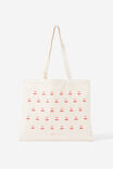 Supré Square Foundation Tote Bag, CHERRIES - alternate image 1