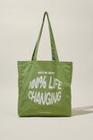 Foundation Adults Recycled Tote Bag, LIFE CHANGING SWEET GREEN - alternate image 2