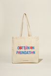 Foundation Adults Recycled Tote Bag, FOUNDATION FLOWER - alternate image 1