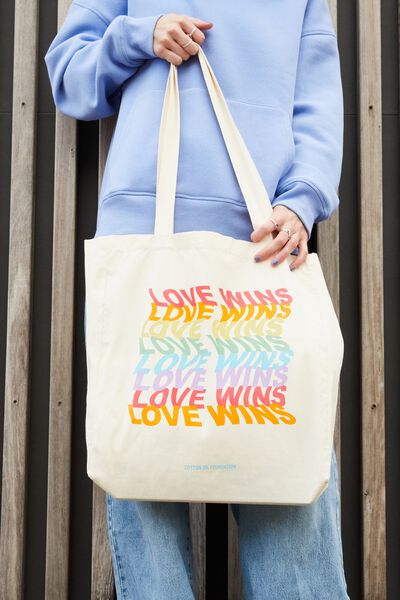 Foundation Adults Recycled Tote Bag, PRIDE REPEAT