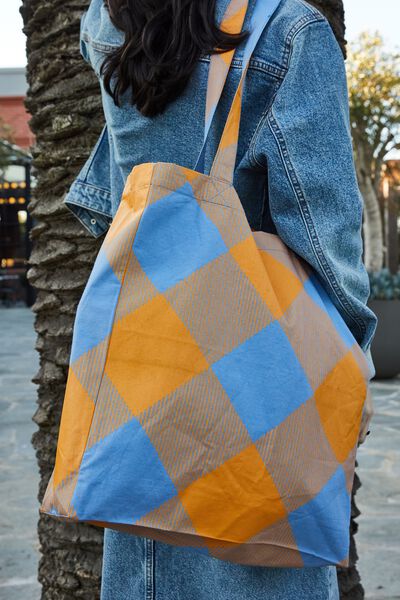 Foundation Adults Recycled Tote Bag, ARGILE SUNSET ORANGE