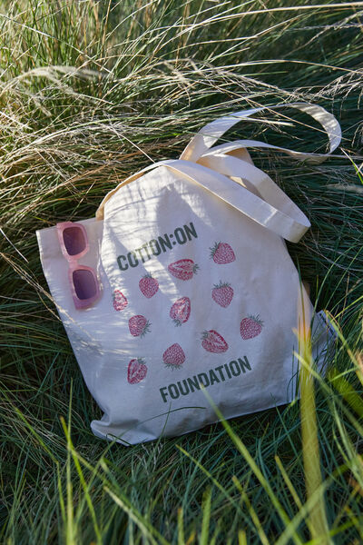 Foundation Adults Tote Bag, COF STRAWBERRIES