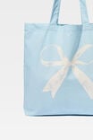 Foundation Adults Tote Bag, SKETCHED BOW / STARLIGHT BLUE - alternate image 2