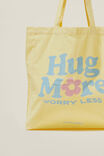 Foundation Typo Organic Tote Bag, HUG MORE - alternate image 2