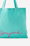 Supre Foundation Square Tote, SUPRE / JELLY MINT - example image 2