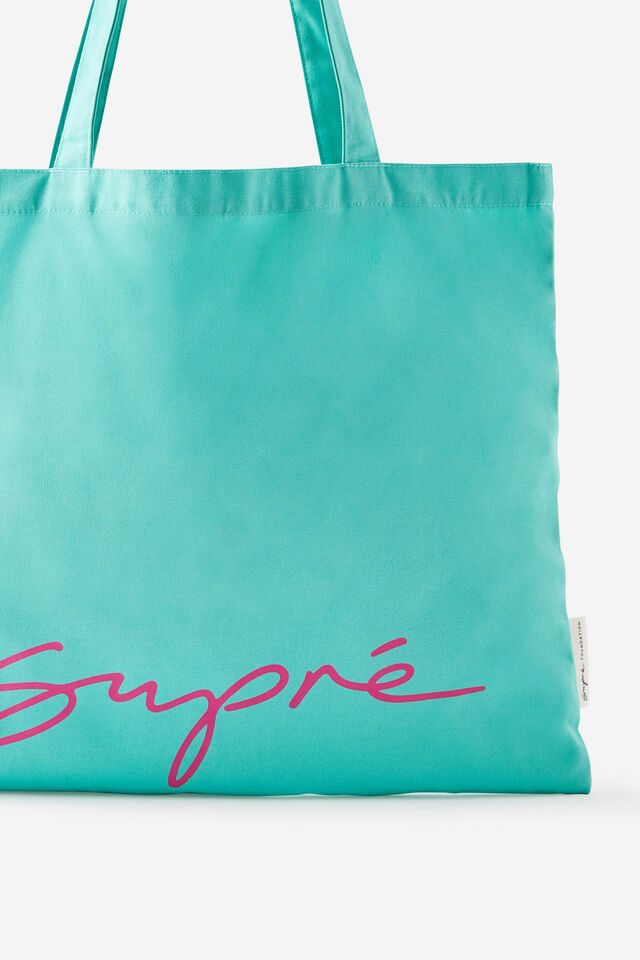 Supre Foundation Square Tote, SUPRE / JELLY MINT