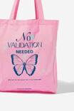 Foundation Typo Recycled Tote Bag, NO VALIDATION NEEDED - alternate image 2
