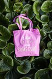 Foundation Adults Recycled Tote Bag, LOOK AT YOU PINK - alternate image 1