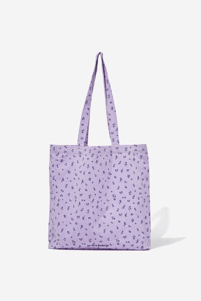 Foundation Kids Recycled Tote Bag, ALLY DITSY LILAC DROP