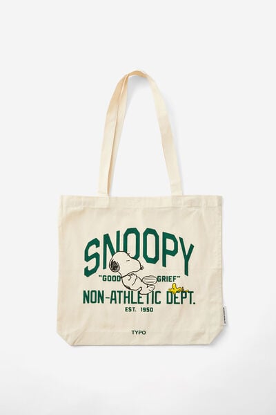 Foundation Typo Tote Bag, LCN SNOOPY GOOD GRIEF