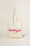 Foundation Adults Tote Bag, THANK YOU/SPRING - alternate image 2