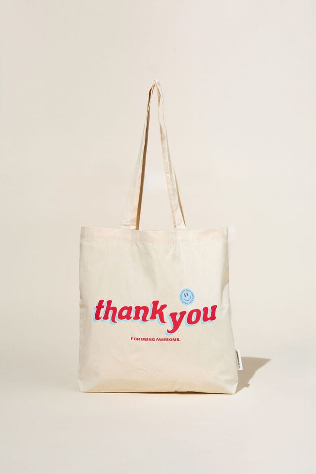 Foundation Adults Tote Bag, THANK YOU/SPRING