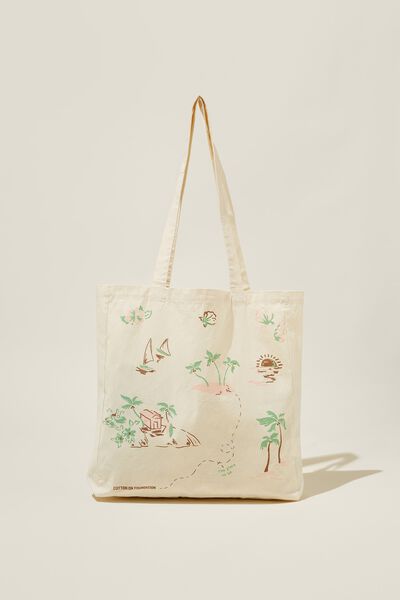 Foundation Adults Recycled Tote Bag, HOLIDAY MOTIFS