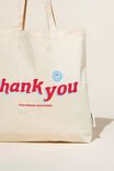 Foundation Adults Tote Bag, THANK YOU/SPRING - alternate image 3