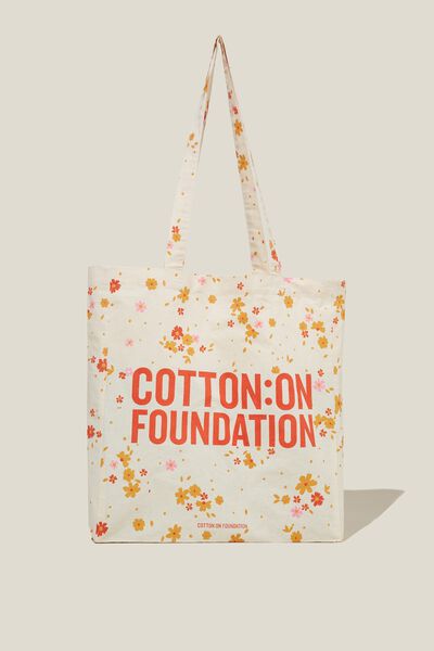 Foundation Adults Recycled Tote Bag, FOUNDATION BLOSSOM