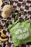 Foundation Adults Recycled Tote Bag, LIFE CHANGING SWEET GREEN - alternate image 1