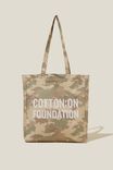 Foundation Adults Recycled Tote Bag, WASHED CAMO - alternate image 1