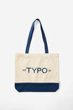 Foundation Typo Tote Bag, TYPO EST 09 - alternate image 1
