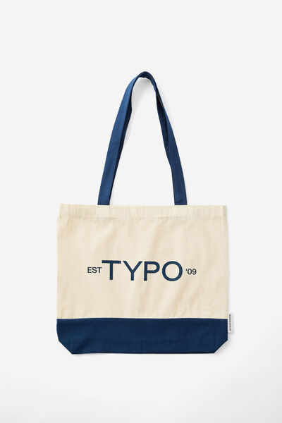 Foundation Typo Tote Bag, TYPO EST 09